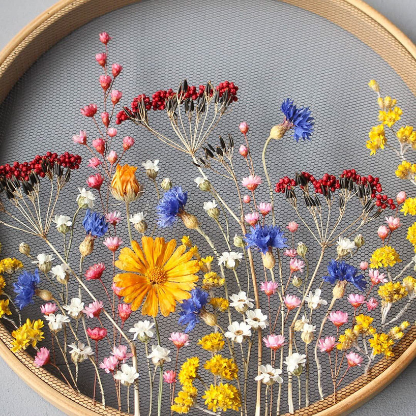 psychedelic flower embroidered