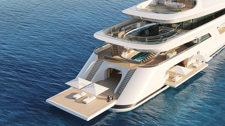 futuristic superyacht by feadship features fully virtual pilothouse