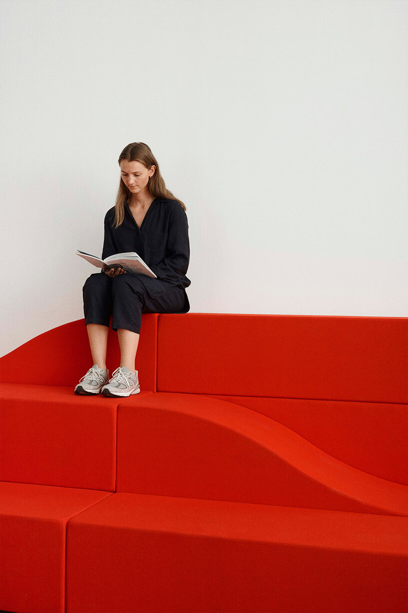snøhetta's flexible seating system invites people to interact