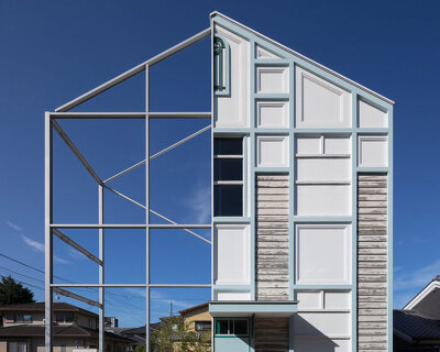 yHa architects rebuilds a historic façade for new office in fukuoka, japan 