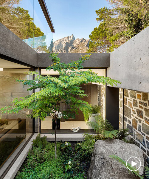SAOTA's kloof house in cape town is capped with an inverted pyramid roof