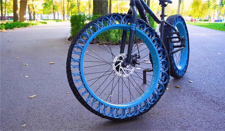 You Can Make Your Own Set Of Airless Bike Tires Using PVC Pipes, Bolts ...