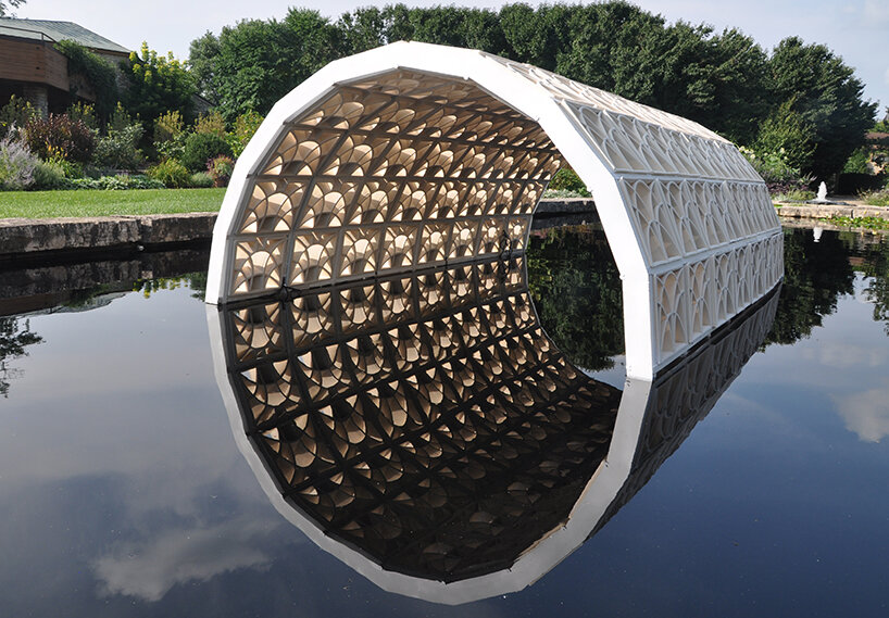 brian peters 3D prints sculptural modules for his lattice-like 'prairie cord'