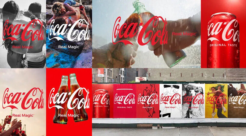 coca-cola's new logo wraps itself, just like a hug