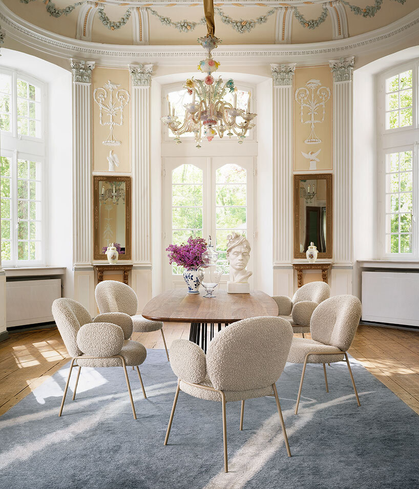 hanne willmann's nana chair for freifrau radiates cloud inspired comfort