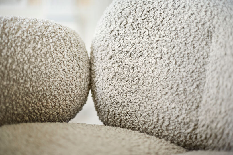 hanne willmann's nana chair for freifrau radiates cloud inspired comfort