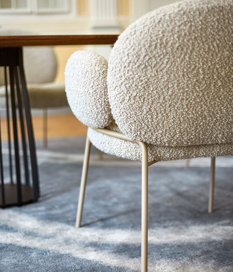 hanne willmann's nana chair for freifrau radiates cloud inspired comfort