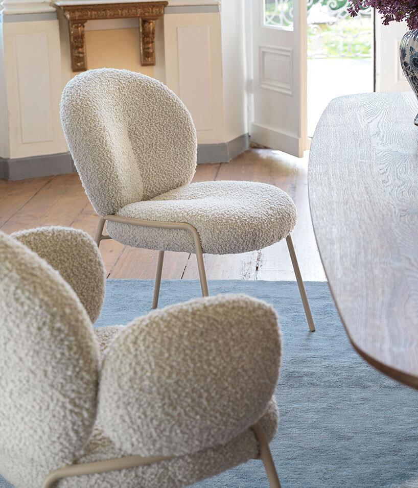 hanne willmann's nana chair for freifrau radiates cloud inspired comfort