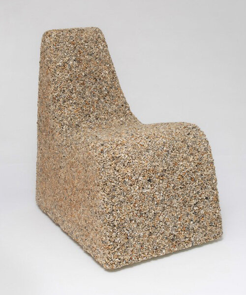 'gravel chair' is the latest experimental piece by philipp aduatz