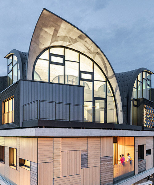 ETH zurich's intricate doubly-curved concrete roof tops new research unit in switzerland
