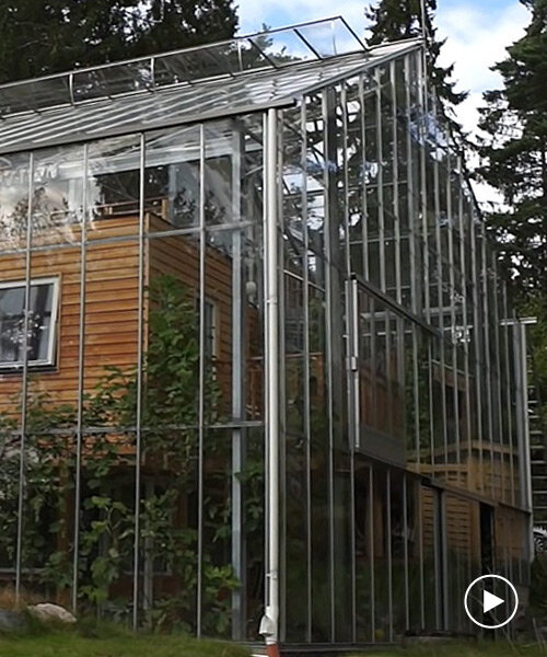 swedish family envelops home in greenhouse to warm up stockholm weather