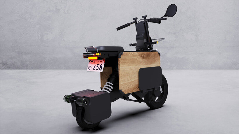ICOMA's folding electric motorbike is so compact it even fits under a desk