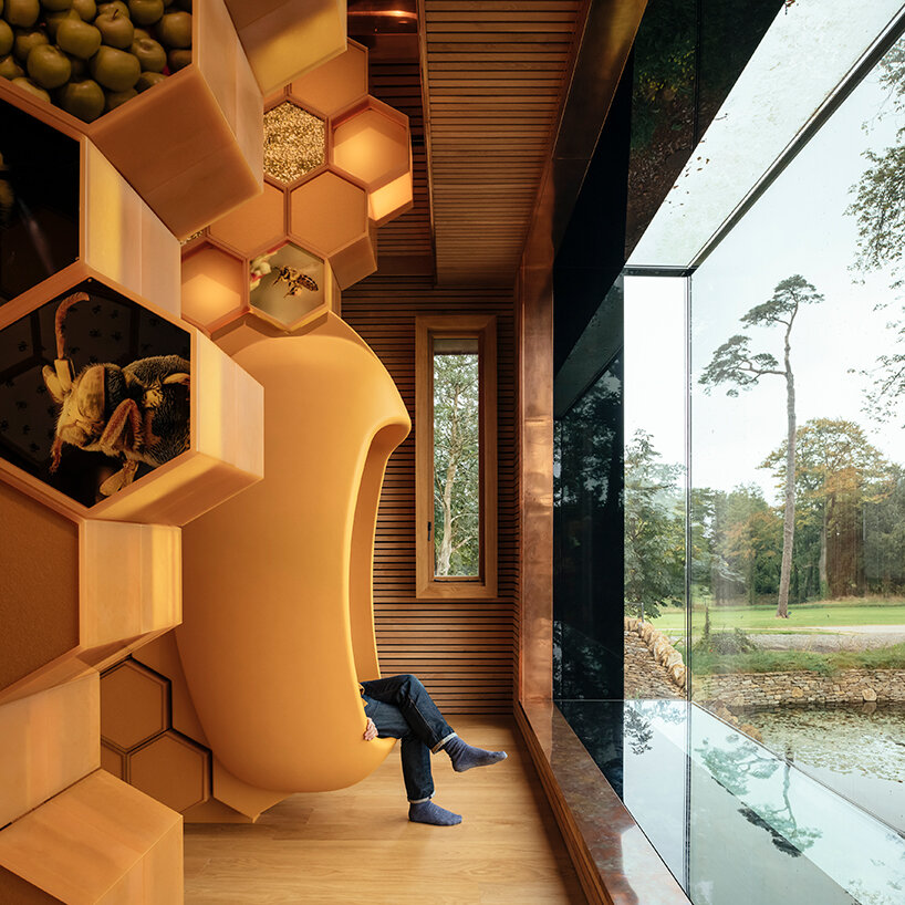 invisible studio's beezantium is a new home for bees in somerset