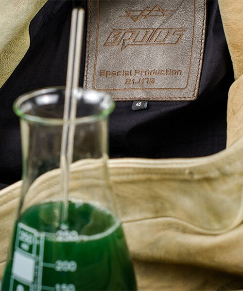 italian fashion brand brutus dyes leather jackets with algae