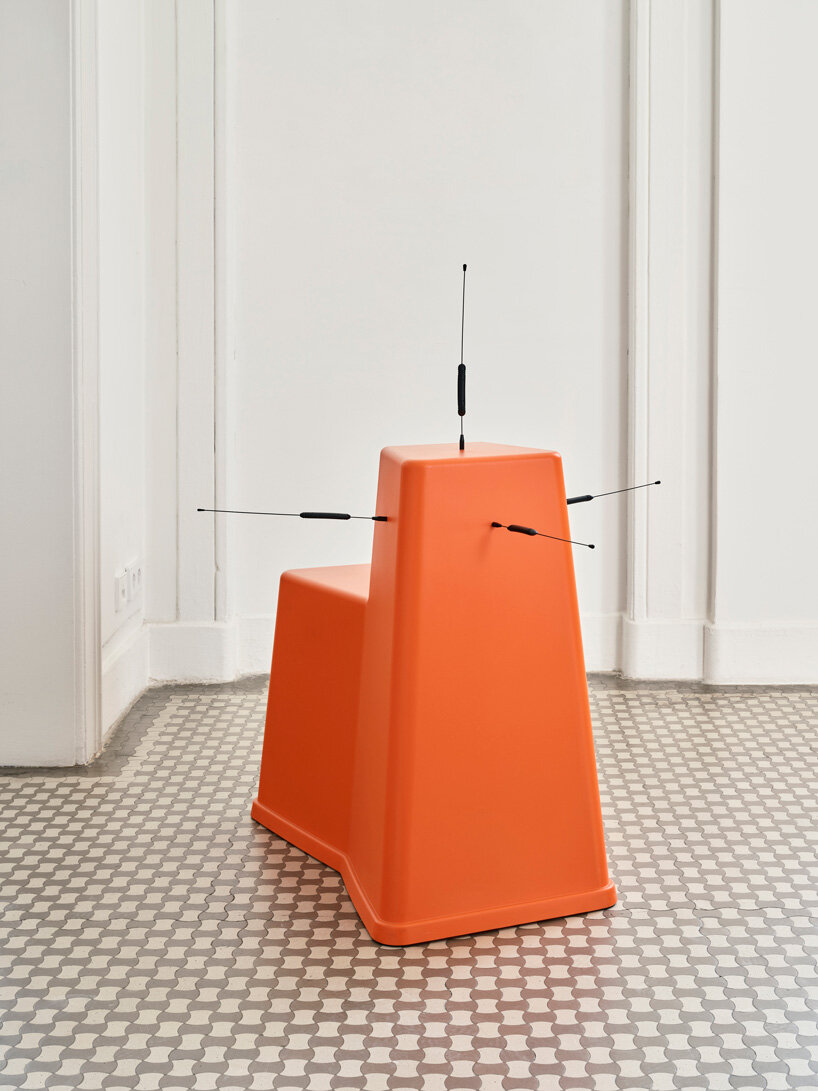 konstantin grcic fuses his own designs with everyday objects for 'new normals' exhibition