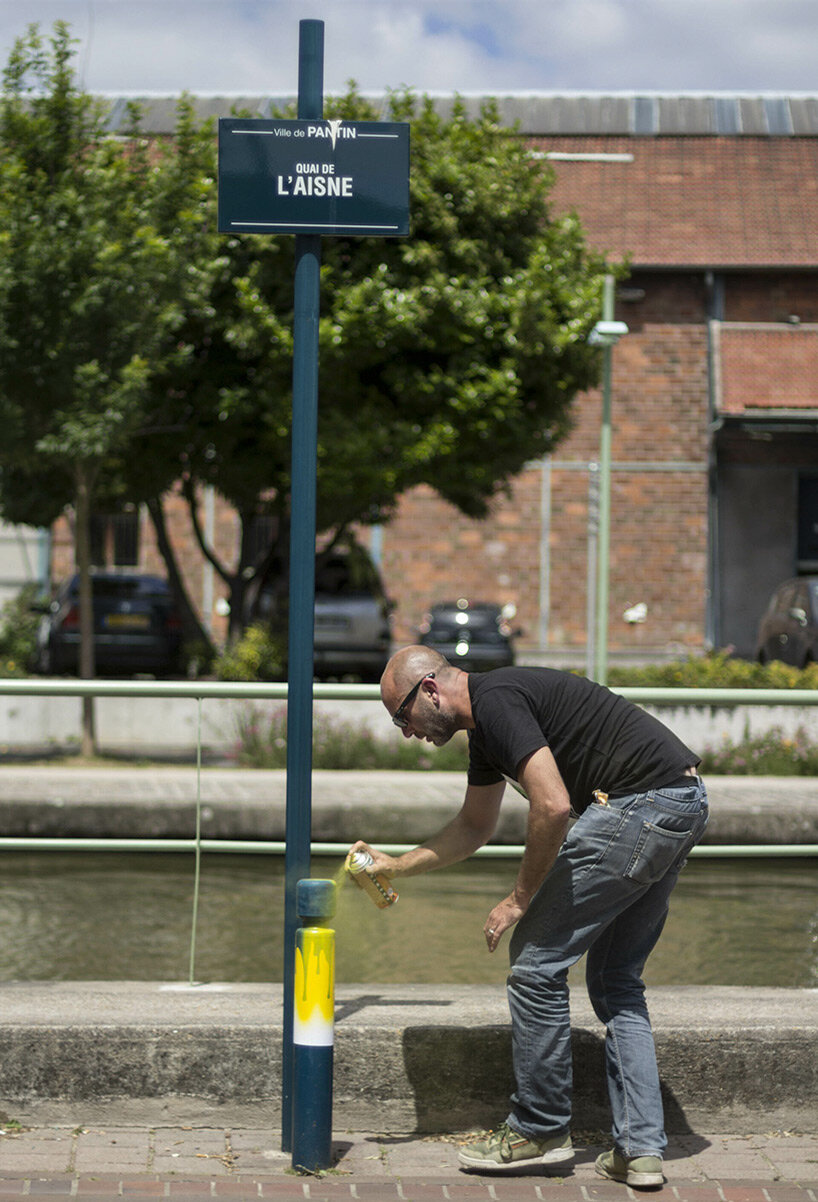 urban artist le cyklop unleashes angry one-eyed LEGOs in the streets of france