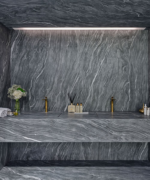 neolith reveals the dreamy terraces and glam bedrooms of luxury hotel design