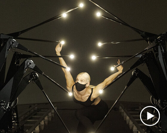 random international interview: no one is an island performance between human and machine