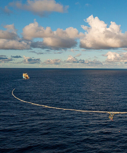 the ocean cleanup tests its massive system 002 to great success