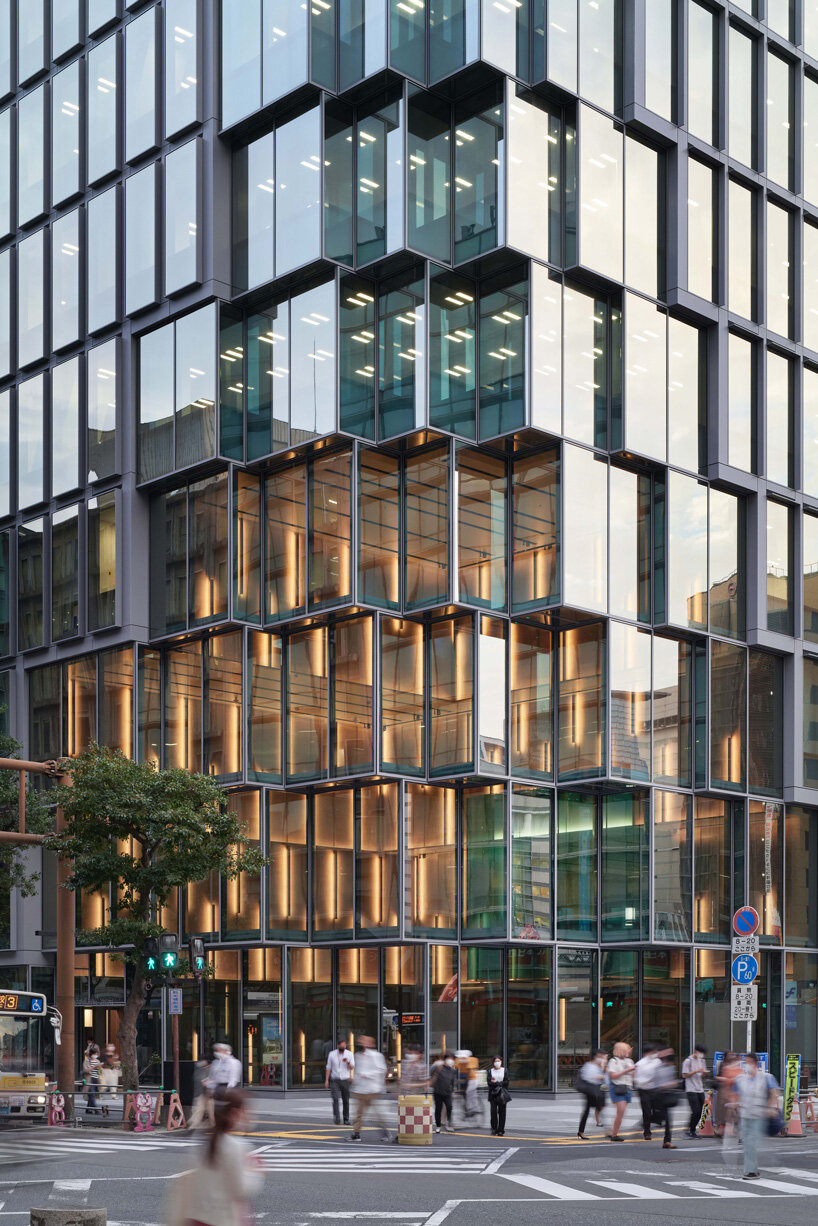 OMA's first office building in japan features two pixelated edges
