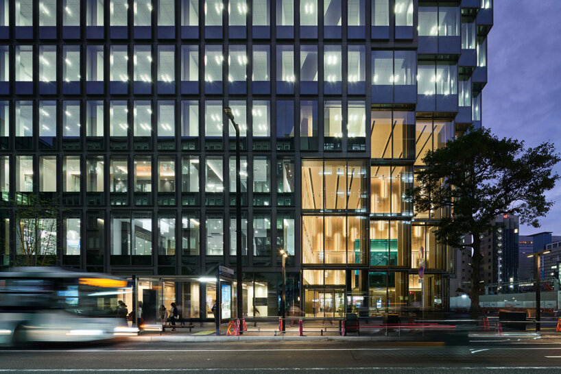 OMA's first office building in japan features two pixelated edges