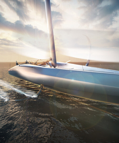 pininfarina unveils persico F70, a sleek foiling 'hyperboat' engineered to fly on water