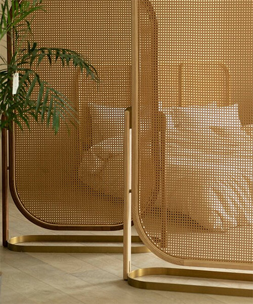 these portable partitions are a modern reinterpretation of traditional chinese screens