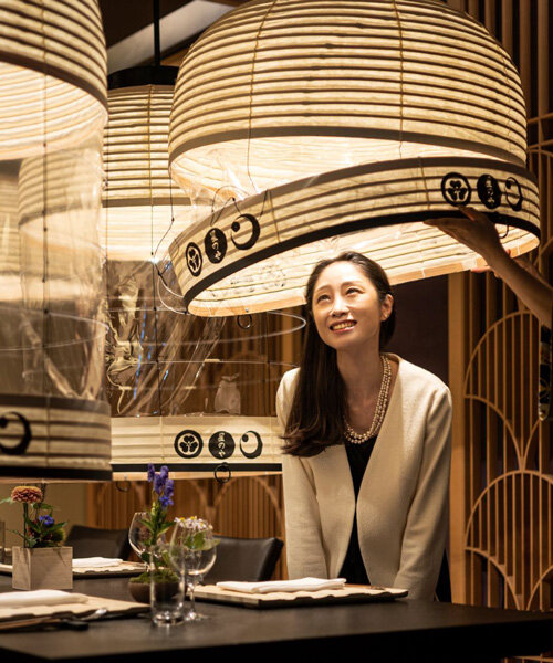 enjoy a facemask-free dinner under transparent lanterns in tokyo
