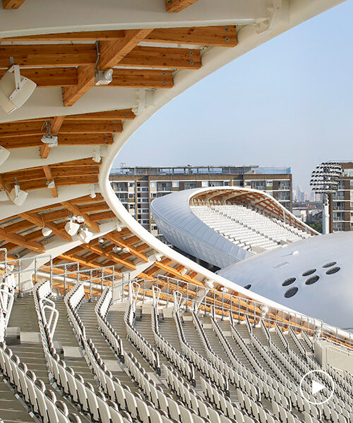 wilkinson eyre's pair of new stands provides unrivalled views of lord's cricket ground
