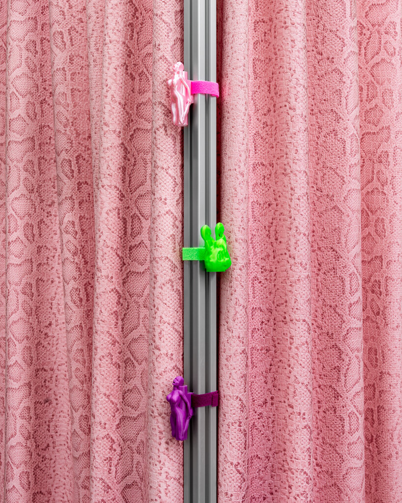 zyva studio's 'snow bunny' interior hybridizes 2000's aesthetic with alice in wonderland