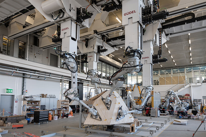 ETH zurich is building a 22.5-​meter-tall, sculptural hanging garden with the help of robots