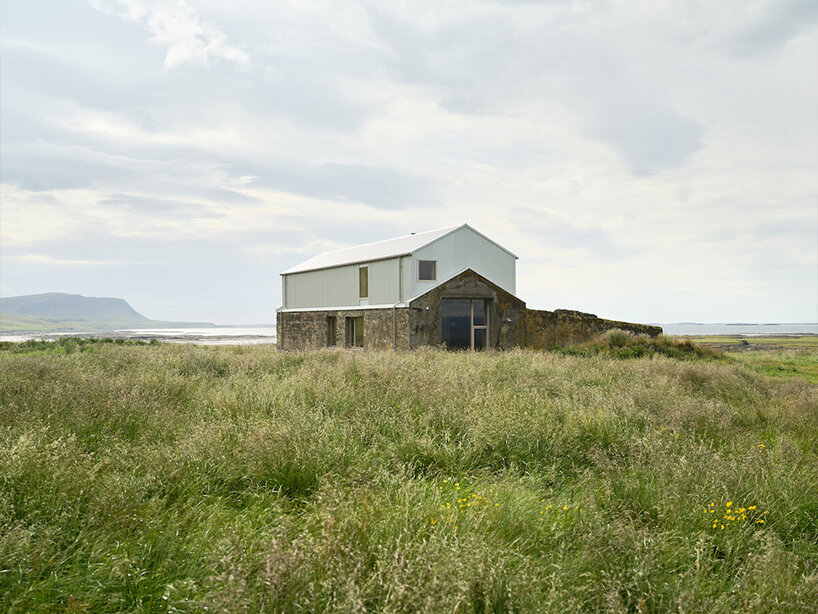 bua studio converted to dilapidated barn in iceland into artist studio and accommodation