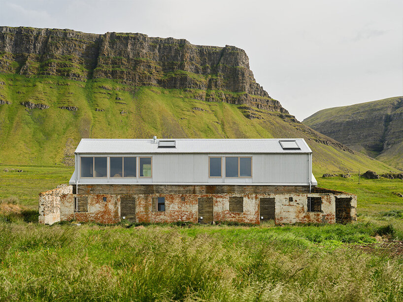 bua studio converted to dilapidated barn in iceland into artist studio and accommodation