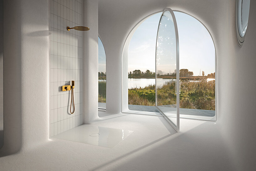 betteair introduces world’s first shower tile made of glazed titanium steel
