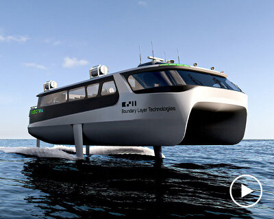 electra is a fully electric hydrofoil ferry with a cruise speed of 40 knots