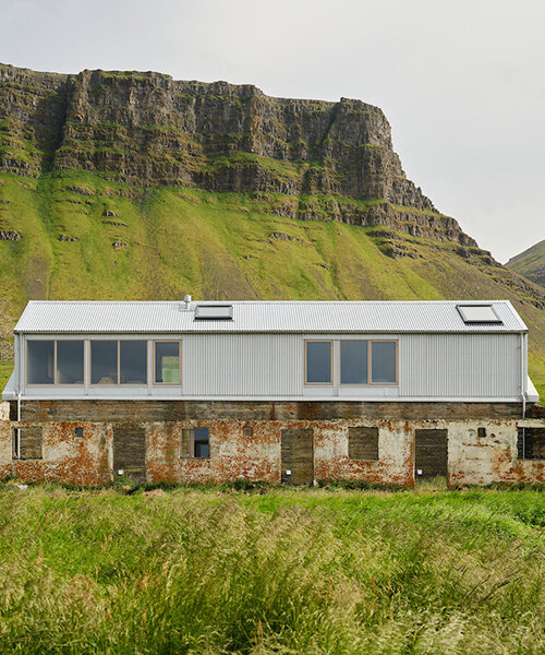 bua studio converts dilapidated barn in iceland into artist's studio and dwelling