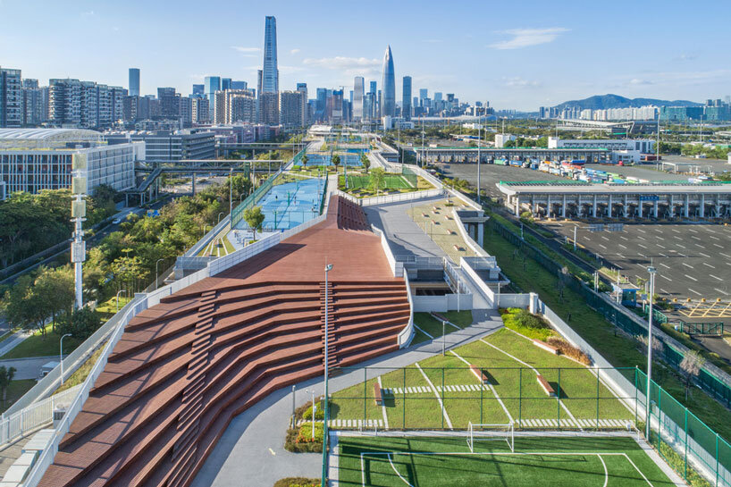 crossboundaries turns an unused rooftop in shenzhen into an urban park