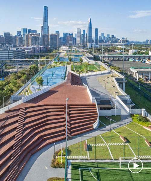 crossboundaries turns an unused rooftop in shenzhen into a 1.2km long urban park