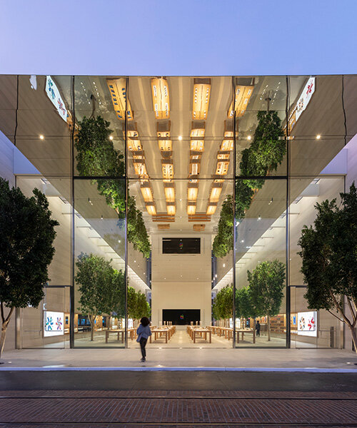 Foster Partners Apple Store Los Angeles The Grove Designboom 600 