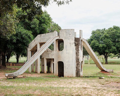 'architects at play' exhibition shows the similar ways children and architects create new worlds