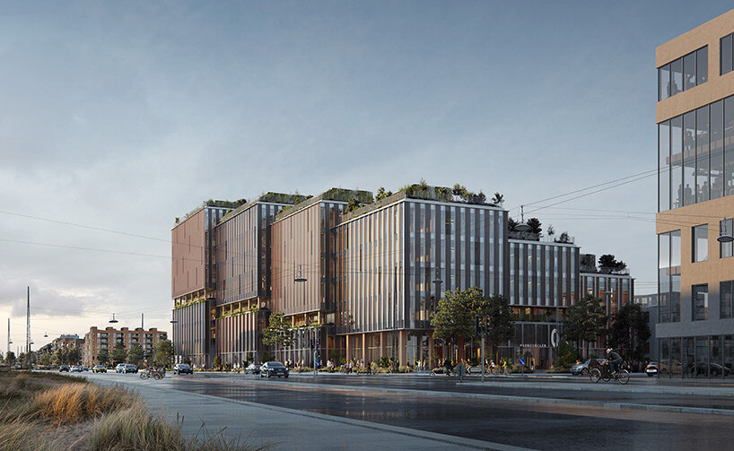 henning larsen unveils design for large mixed-use timber building on nordhavn waterfront, copenhagen