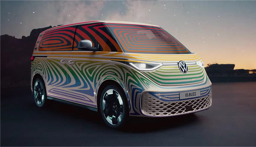 volkswagen teases latest version of ID.BUZZ electric minibus before launch