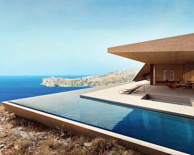 konstantinos stathopoulos | KRAK. engraves a crooked residence in the cretan landscape