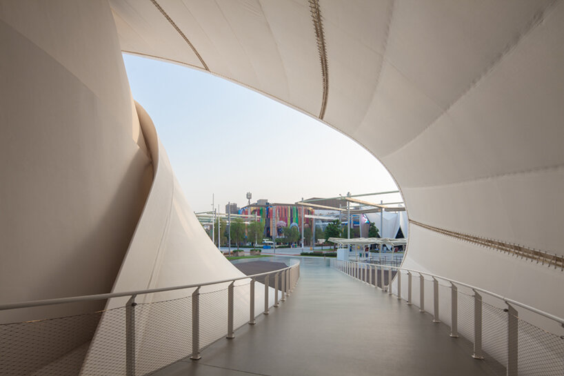 at expo 2020 dubai, metaform architects' luxembourg pavilion takes shape as a mobius strip