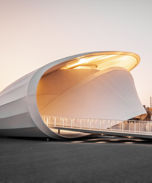 at expo 2020 dubai, metaform architects' luxembourg pavilion takes shape as a mobius strip