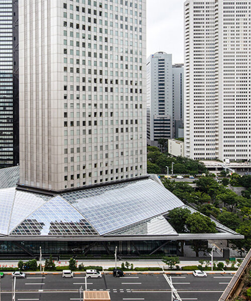 NIKKEN SEKKEI revitalizes 'triangle building' with vivid public space topped by glass roof