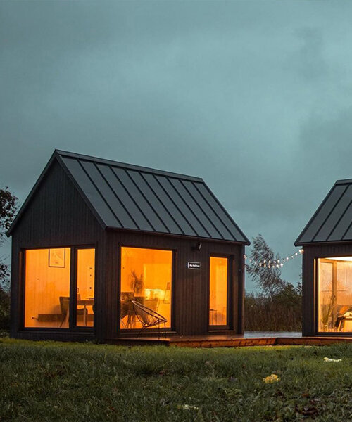 prefab timber 'my cabin' is a modular getaway with scandinavian aesthetics