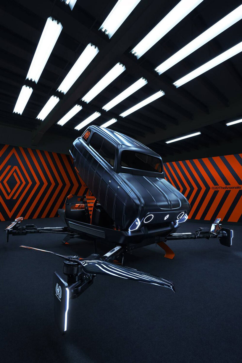 AIR4: renault unveils flying version of its classic 4L car