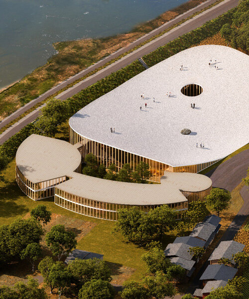 sou fujimoto shapes walkable roof for hida takayama university in japan