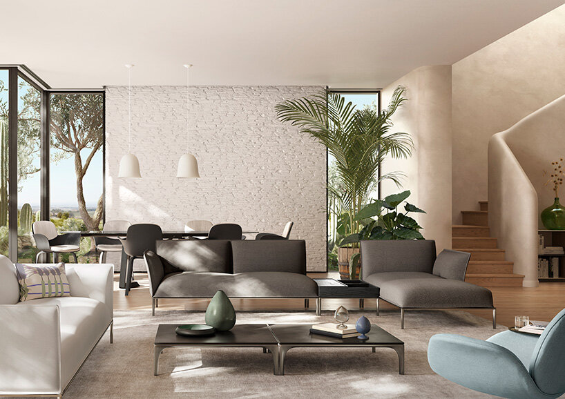 marcel wanders studio references an olive leaf in eufolia sofa for natuzzi italia